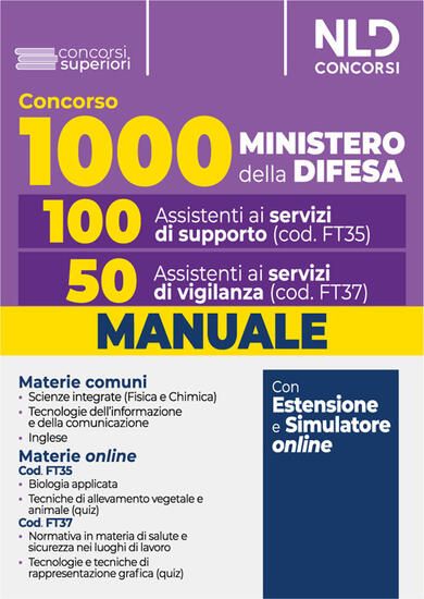 Immagine di CONCORSO 1000 ASSISTENTI MINISTERO DELLA DIFESA. 100 ASSISTENTI AI SERVIZI DI SUPPORTO E 50 ASSIST