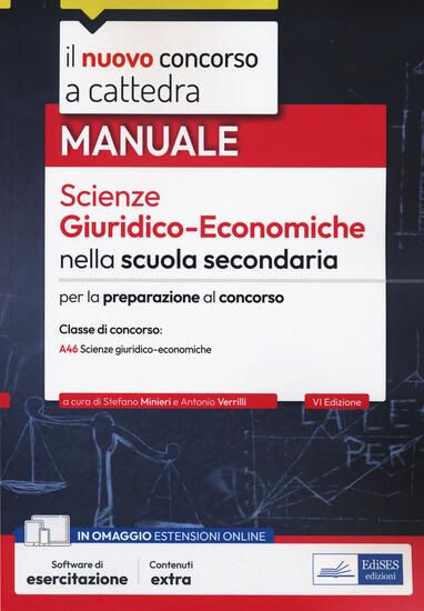 Immagine di NUOVO CONCORSO A CATTEDRA. SCIENZE GIURIDICO-ECONOMICHE NELLA SCUOLA SECONDARIA. MANUALE PER IL ...