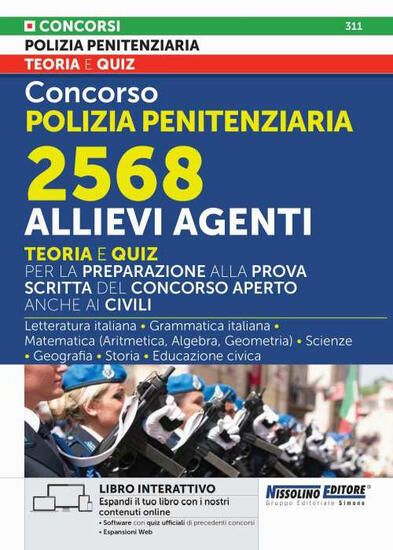 Immagine di CONCORSO POLIZIA PENITENZIARIA 2568 ALLIEVI AGENTI TEORIA E QUIZ