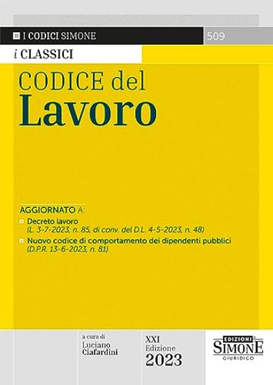 Immagine di CODICE DEL LAVORO 2023