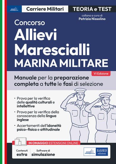 Immagine di CONCORSO ALLIEVI MARESCIALLI MARINA MILITARE - TEORIA E TEST - PREPARAZIONE COMPLETA