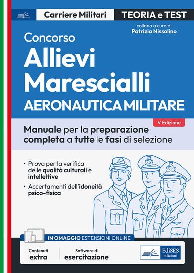 Immagine di CONCORSO ALLIEVI MARESCIALLI AERONAUTICA MILITARE - PREPARAZIONE COMPLETA A TUTTE LE FASI SELEZIONE