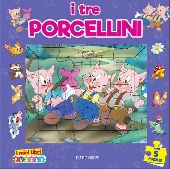 Immagine di TRE PORCELLINI. I MIEI LIBRI PUZZLE. EDIZ. A COLORI (I)