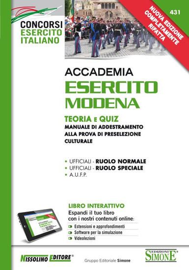 Immagine di ACCADEMIA ESERCITO MODENA- TEORIA E QUIZ