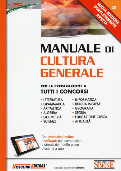 Immagine di MANUALE DI CULTURA GENERALE 2015