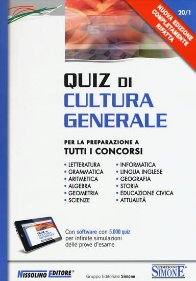 Immagine di QUIZ DI CULTURA GENERALE PER LA PREPARAZIONE A TUTTI I CONCORSI