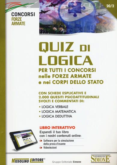 Immagine di QUIZ DI LOGICA PER TUTTI I CONCORSI NELLE FORZE ARMATE