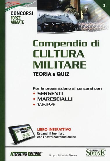 Immagine di COMPENDIO DI CULTURA MILITARE 2016 TEORIA E QUIZ