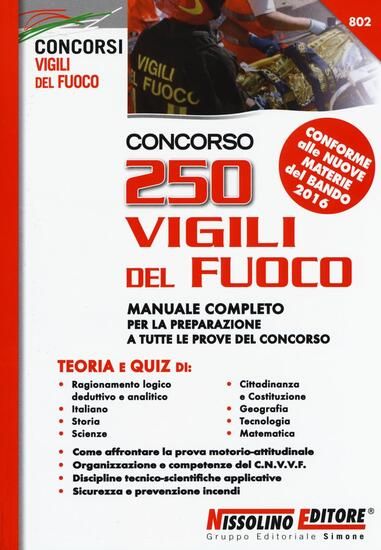 Immagine di CONCORSO 250 VIGILI DEL FUOCO  - TEORIA E QUIZ