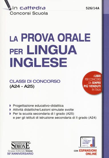 Immagine di CONCORSO A CATTEDRA. PROVA ORALE PER LINGUA INGLESE CLASSE DI CONCORSO A24-A25