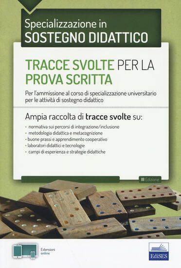 Immagine di TRACCE SVOLTE PER LA PROVA SCRITTA DI SOSTEGNO DIDATTICO. PER L`AMMISSIONE AL CORSO