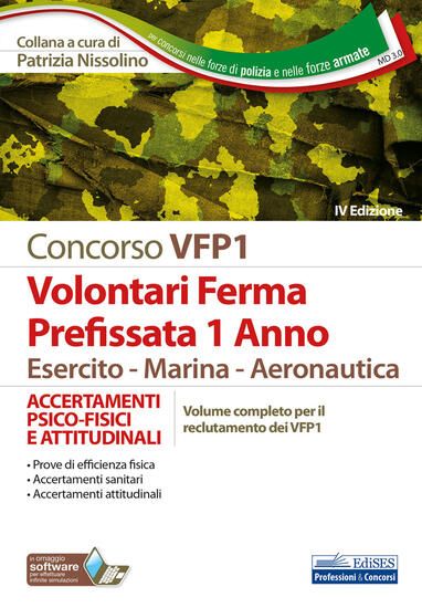 Immagine di CONCORSO VFP1. ACCERTAMENTI PSICO-FISICI E ATTITUDINALI. VOLONTARI IN FERMA PREFISSATA DI 1 ANNO...