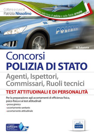 Immagine di TEST PSICOATTITUDINALI E DI PERSONALITA`. POLIZIA DI STATO. CON SOFTWARE DI SIMULAZIONE