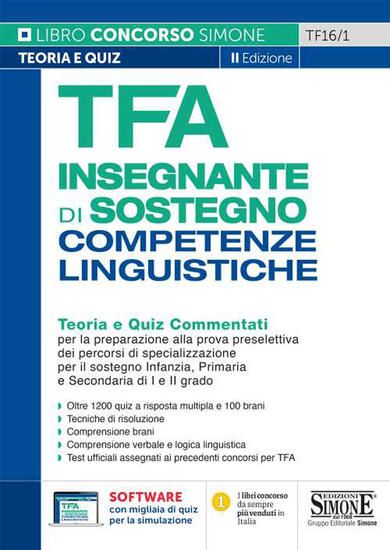 Immagine di TFA INSEGNANTE DI SOSTEGNO. COMPETENZE LINGUISTICHE. 2021