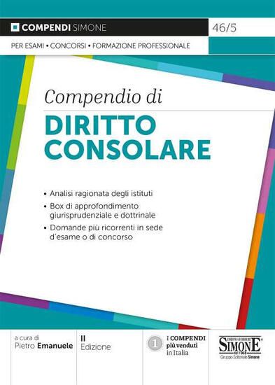 Immagine di COMPENDIO DI DIRITTO CONSOLARE 2021