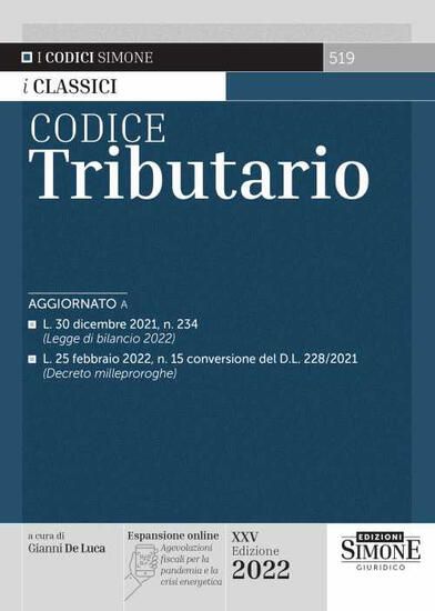 Immagine di CODICE TRIBUTARIO 2022