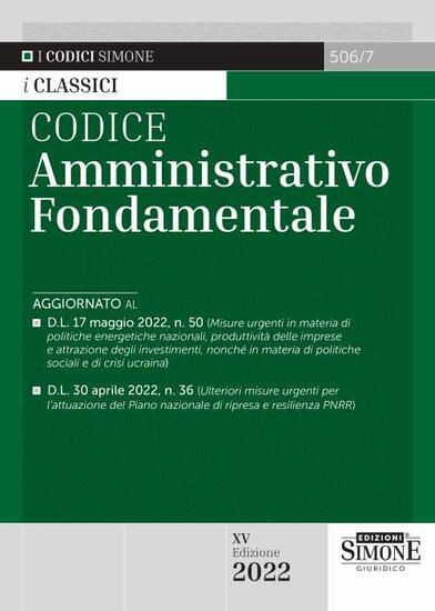 Immagine di CODICE AMMINISTRATIVO FONDAMENTALE 2022