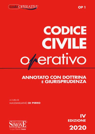 Immagine di CODICE CIVILE OPERATIVO. ANNOTATO CON DOTTRINA E GIURISPRUDENZA