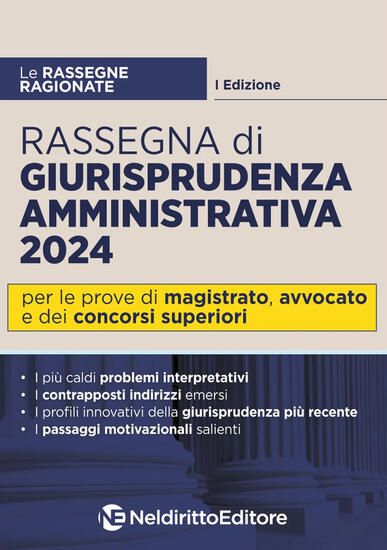 Immagine di RASSEGNA DI GIURISPRUDENZA AMMINISTRATIVA 2024