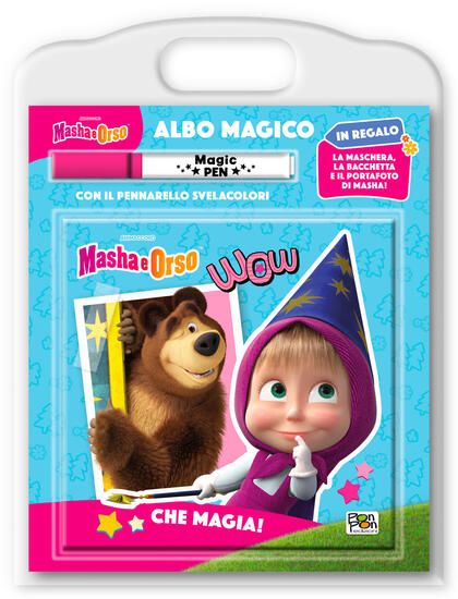 Immagine di CHE MAGIA! MASHA E ORSO. ALBO MAGICO. EDIZ. A COLORI. CON PENNARELLO SVELACOLORI