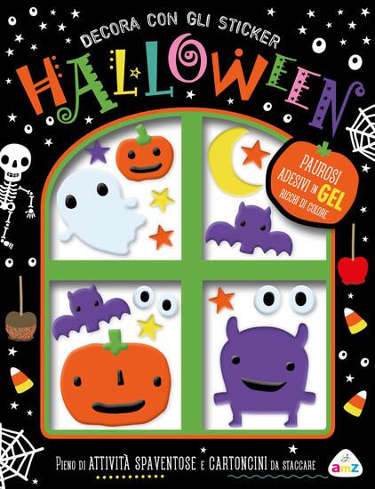 Immagine di DECORA CON GLI STICKER. HALLOWEEN. EDIZ. A COLORI. CON ADESIVI IN GELL