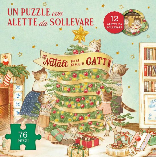 Immagine di NATALE DELLA FAMIGLIA GATTI. EDIZ. A COLORI. CON PUZZLE CON ALETTE DA SOLLEVARE (IL)