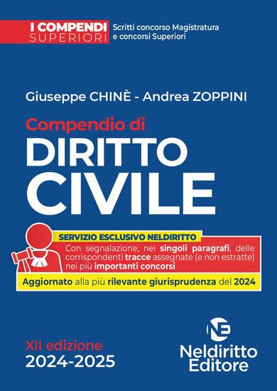 Immagine di COMPENDIO DI DIRITTO CIVILE 2024-2025