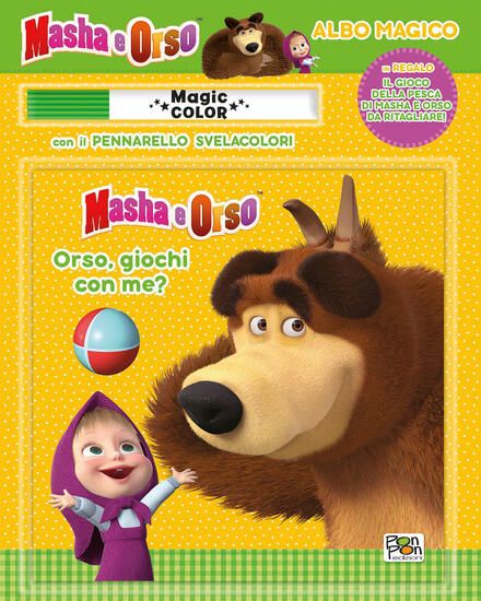 Immagine di ORSO, GIOCHI CON ME? MASHA E ORSO. ALBO MAGICO. EDIZ. A COLORI. CON PENNARELLO SVELACOLORI