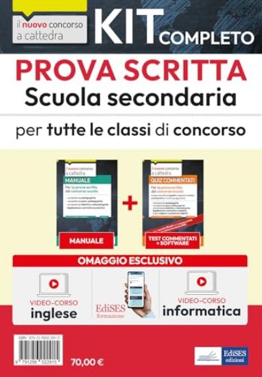 Immagine di KIT COMPLETO PROVA SCRITTA SCUOLA SECONDARIA. TEORIA E TEST PER LA PROVA SCRITTA