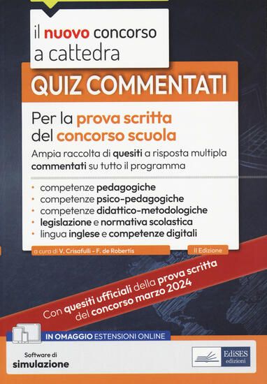 Immagine di QUIZ COMMENTATI PER LA PROVA SCRITTA DEL CONCORSO SCUOLA