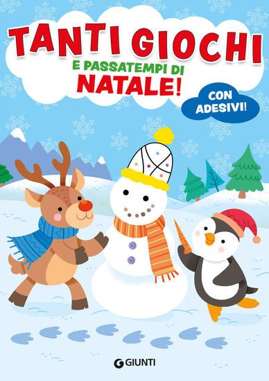 Immagine di TANTI GIOCHI E PASSATEMPI DI NATALE! CON ADESIVI. EDIZ. A COLORI