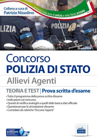 Immagine di CONCORSO POLIZIA DI STATO. ALLIEVI AGENTI. TEORIA E TEST PER LA PROVA SCRITTA D`ESAME