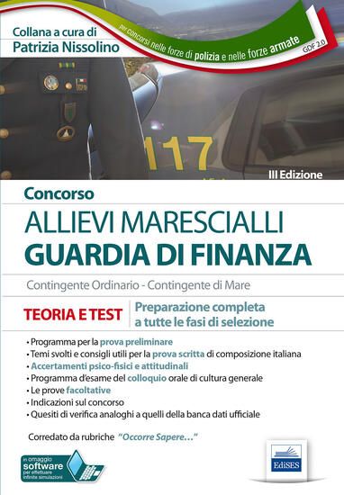 Immagine di CONCORSO ALLIEVI MARESCIALLI GUARDIA DI FINANZA. CONTINGENTE ORDINARIO-CONTINGENTE DI MARE. TEOR...