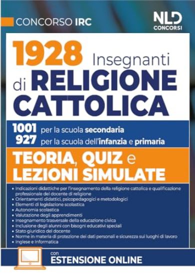 Immagine di CONCORSO 1928 INSEGNANTI DI RELIGIONE CATTOLICA. TEORIA, QUIZ E LEZIONI SIMULATE