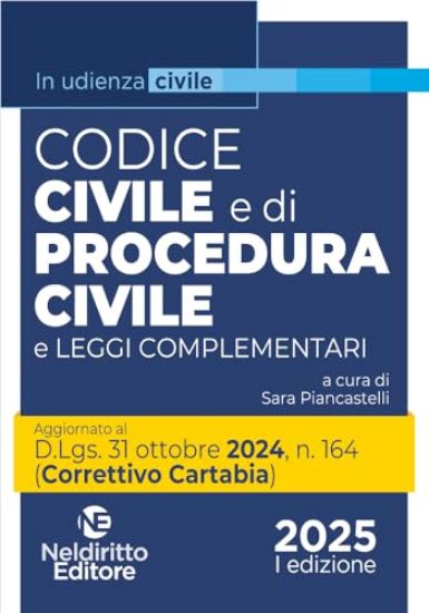 Immagine di CODICE CIVILE E DI PROCEDURA CIVILE E LEGGI COMPLEMENTARI. AGGIORNATO AL DECRETO CORRETTIVO