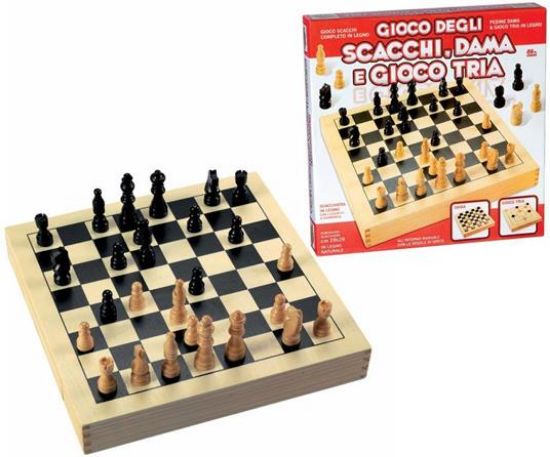 Immagine di GIOCO DEGLI SCACCHI, DAMA E GIOCO TRIA