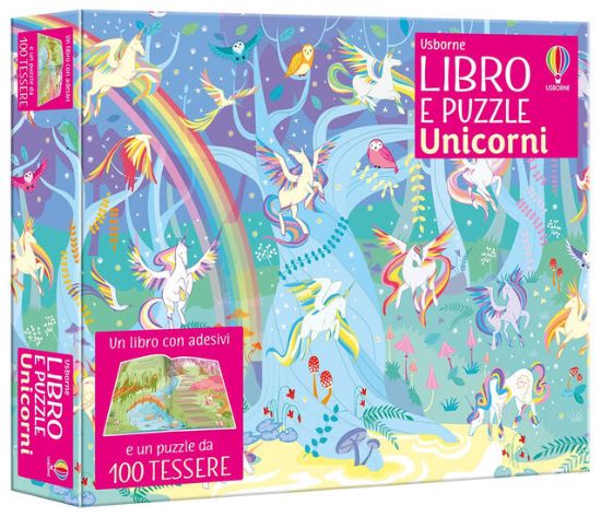 Immagine di UNICORNI. CON ADESIVI. EDIZ. A COLORI. CON PUZZLE