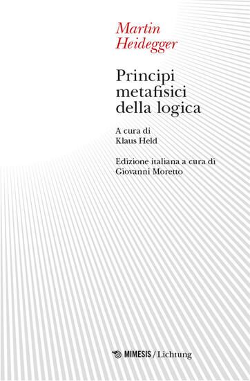 Immagine di PRINCIPI METAFISICI DELLA LOGICA