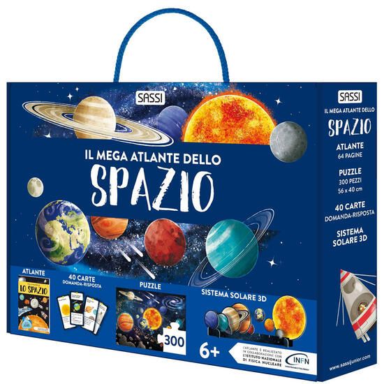 Immagine di MEGA ATLANTE DELLO SPAZIO. EDIZ. A COLORI. CON 40 CARTE DOMANDA-RISPOSTA. CON PUZZLE. CON SISTEM...